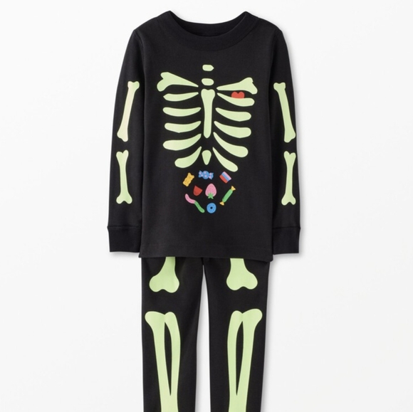 Organic Cotton Hanna Andersson Skeleton Pajamas Pajama Pants Hanna - Main Image